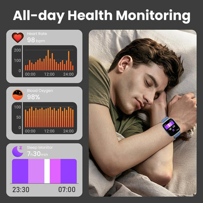 SmartWatch – Multifunction smartwatch with Bluetooth calls and health tracking
